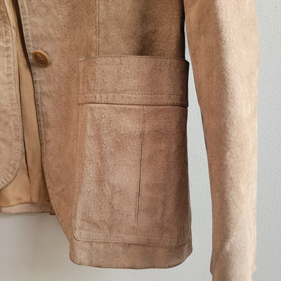 Rare vintage Leather Benchmark Jacket Made in Romania - Picture 3 of 5